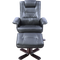 PU Leather Massage Chair Recliner Ottoman Lounge Remote