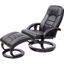 PU Leather Massage Chair Recliner Ottoman Lounge Remote