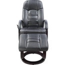 PU Leather Massage Chair Recliner Ottoman Lounge Remote