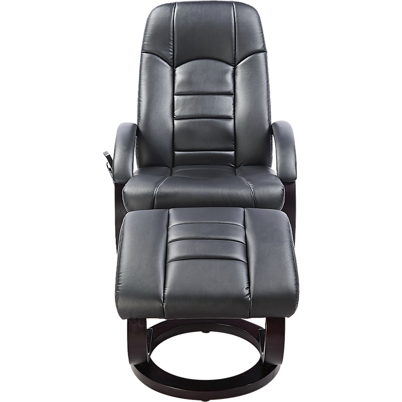 PU Leather Massage Chair Recliner Ottoman Lounge Remote