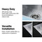 440x440mm Handmade Stainless Steel Undermount / Topmount Kitchen Laundry Sink with Waste