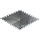440x440mm Handmade Stainless Steel Undermount / Topmount Kitchen Laundry Sink with Waste