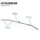 48" Lat Pulldown Bar Cable Attachment