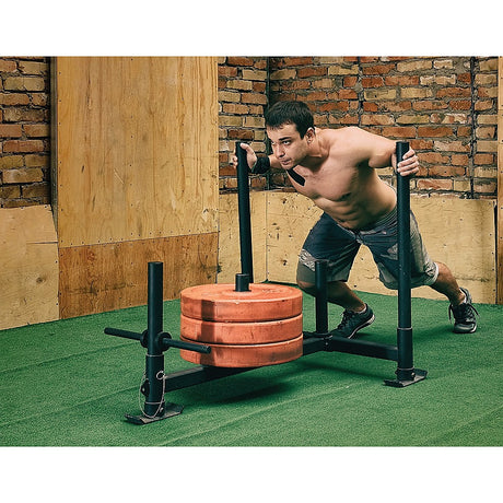 Heavy Duty Gym Sled with Harness