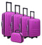 5pc Suitcase Trolley Travel Bag Luggage Set PURPLE