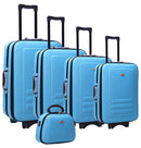 5pc Suitcase Trolley Travel Bag Luggage Set BLUE