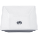 Bathroom Ceramic Rectangular Above Countertop Basin for Vanity