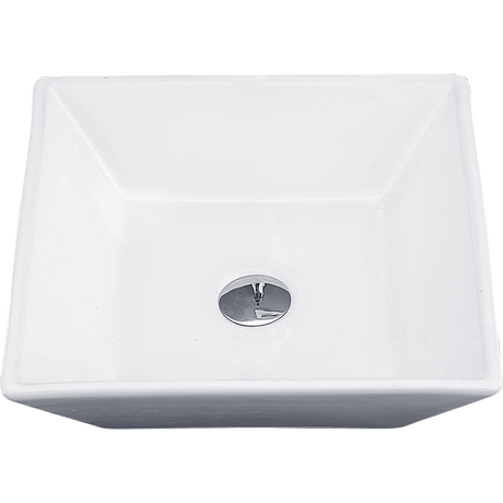 Bathroom Ceramic Rectangular Above Countertop Basin for Vanity