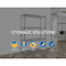 Modular Chrome Wire Storage Shelf 900 x 450 x 1800 Steel Shelving