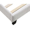 Single PU Leather Bed Frame White