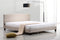 King Linen Fabric Bed Frame Beige