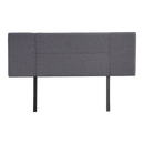 Linen Fabric Queen Bed Headboard Bedhead - Grey