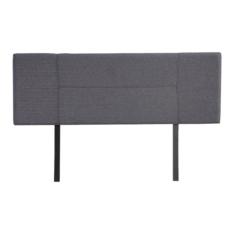 Linen Fabric Queen Bed Headboard Bedhead - Grey