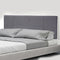 Linen Fabric Queen Bed Headboard Bedhead - Grey