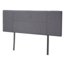 Linen Fabric Queen Bed Headboard Bedhead - Grey
