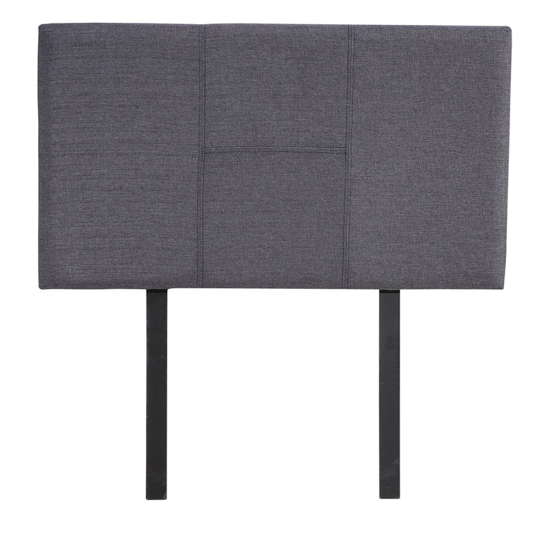 Linen Fabric Single Bed Headboard Bedhead - Grey