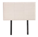 Linen Fabric Single Bed Headboard Bedhead - Beige