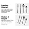 32 Piece Stainless Steel Cutlery Set Knives Fork Spoon Teaspoon