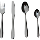 32 Piece Stainless Steel Cutlery Set Knives Fork Spoon Teaspoon