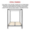 4 Four Poster Double Bed Frame