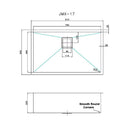 810x505mm Handmade 1.5mm Stainless Steel Undermount / Topmount Kitchen Sink with Square Waste
