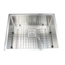 430x455mm Handmade 1.5mm Stainless Steel Undermount / Topmount Kitchen Sink with Square Waste