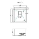 430x455mm Handmade 1.5mm Stainless Steel Undermount / Topmount Kitchen Sink with Square Waste