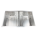 835x505mm Handmade 1.5mm Stainless Steel Undermount / Topmount Kitchen Sink with Square Waste
