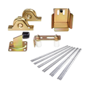 Sliding Gate Hardware Accessories Kit - 6m Track, Wheels, Stopper, Roller Guide