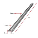 Sliding Gate Hardware Accessories Kit - 2m Track