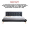 King PU Leather Deluxe Bed Frame Black