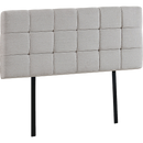 Linen Fabric Double Bed Deluxe Headboard Bedhead - Beige