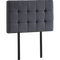 Linen Fabric Single Bed Deluxe Headboard Bedhead - Grey