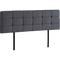 Linen Fabric King Bed Deluxe Headboard Bedhead - Grey
