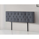 Linen Fabric Queen Bed Deluxe Headboard Bedhead - Grey