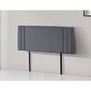 Linen Fabric Double Bed Deluxe Headboard Bedhead - Grey