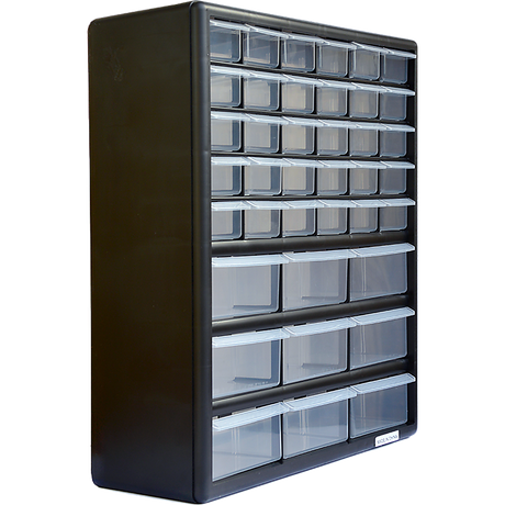 Storage Cabinet Drawers 39 Plastic Tool Box Containers Organiser Cupboard