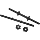 45cm - 1 Pair Dumbbell Bar 25mm Diameter - PVC Coated Dumbell Handle
