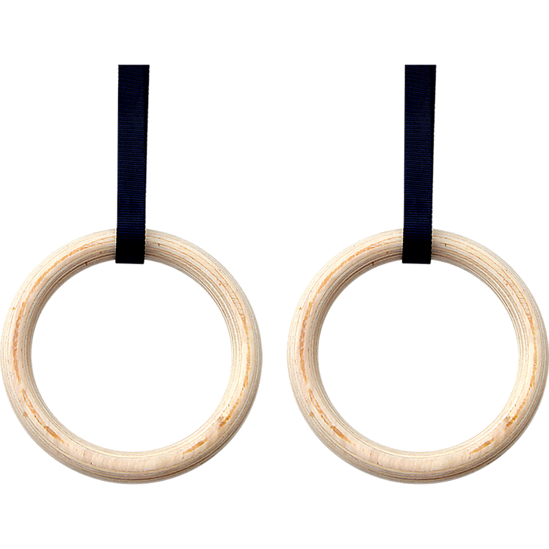 32mm Wooden Gymnastic Rings Olympic Gym Rings Strength Training