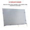 4.3m Caravan Privacy Screen Side Sunscreen Sun Shade for 15' Roll Out Awning