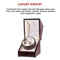 Automatic Dual Watch Winder Wood Display Box Case Motor Rotation Storage