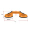 2x 100kg Aluminum Alloy Double Locking Suction Cup Glazer Glass Sucker Lifter