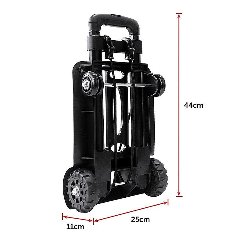 Portable Cart Folding Dolly Push Truck Hand Collapsible Trolley Luggage 70Kg