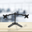 13-27" Dual Screen Monitor Stand TV Bracket Computer Display Desk Mount Holder"