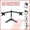 13-27" Dual Screen Monitor Stand TV Bracket Computer Display Desk Mount Holder"