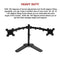 13-27" Dual Screen Monitor Stand TV Bracket Computer Display Desk Mount Holder"