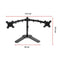 13-27" Dual Screen Monitor Stand TV Bracket Computer Display Desk Mount Holder"