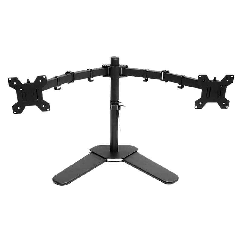 13-27" Dual Screen Monitor Stand TV Bracket Computer Display Desk Mount Holder"