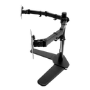13-27" Dual Screen Monitor Stand TV Bracket Computer Display Desk Mount Holder"