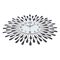 Large Modern 3D Crystal Wall Clock Luxury Art Metal Round Home Decor